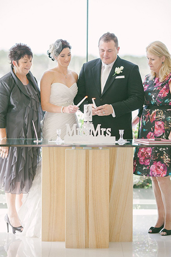 Candle Ceremony with Marry Me Marilyn_Sarah & Greg married at the beautiful Sanctuary Cove Chapel Hyatt Regency 